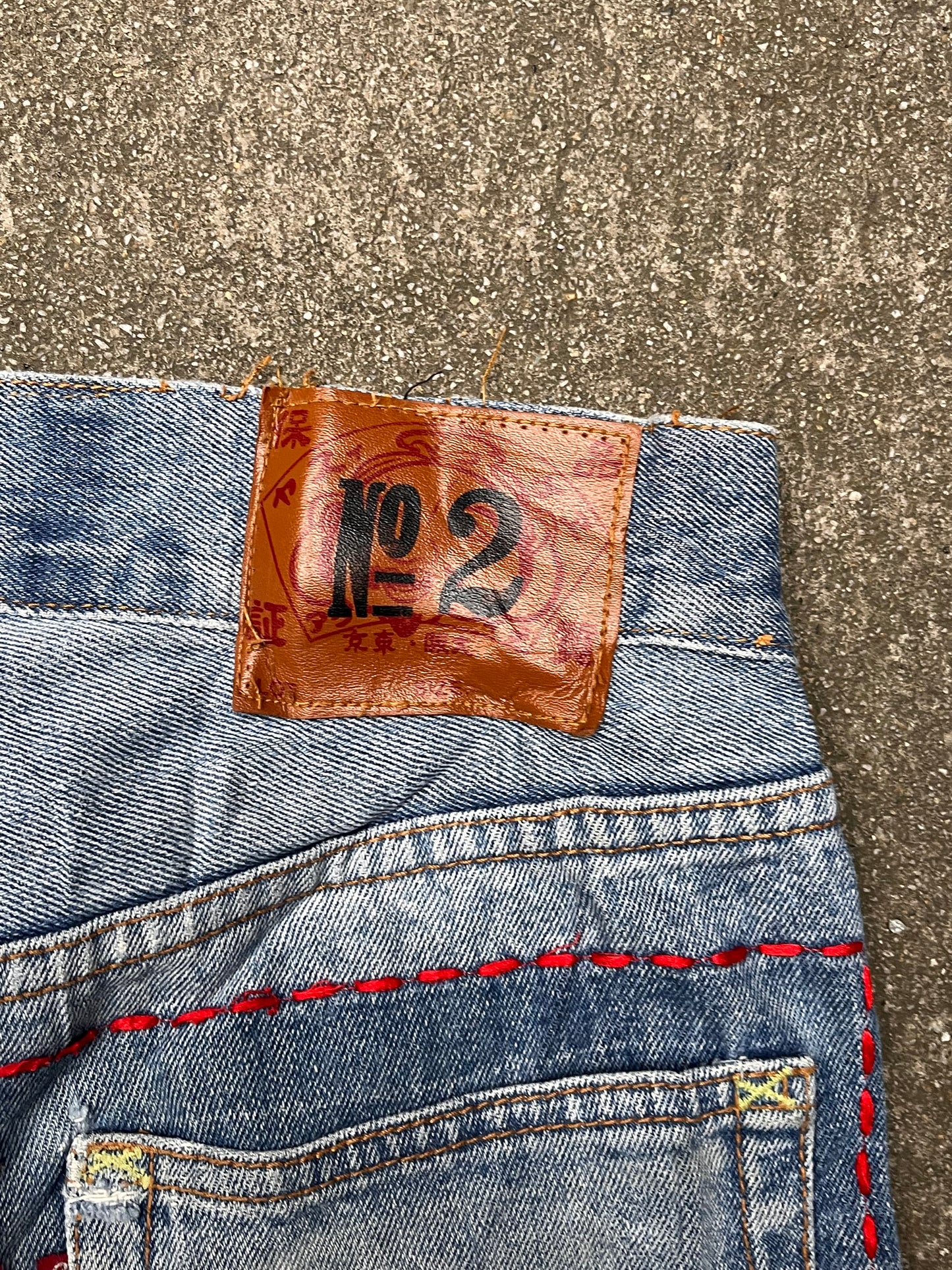 Red Thread Evisu flared jeans