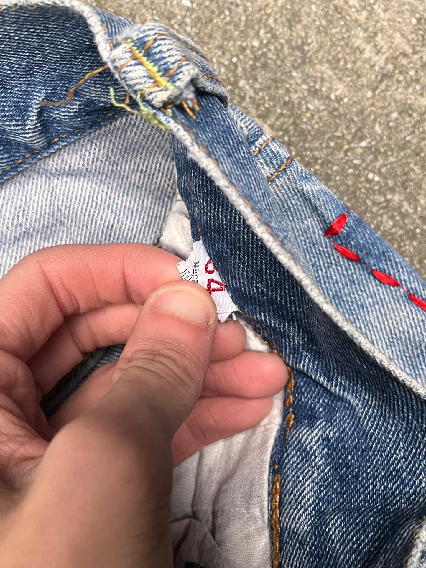 Red Thread Evisu flared jeans