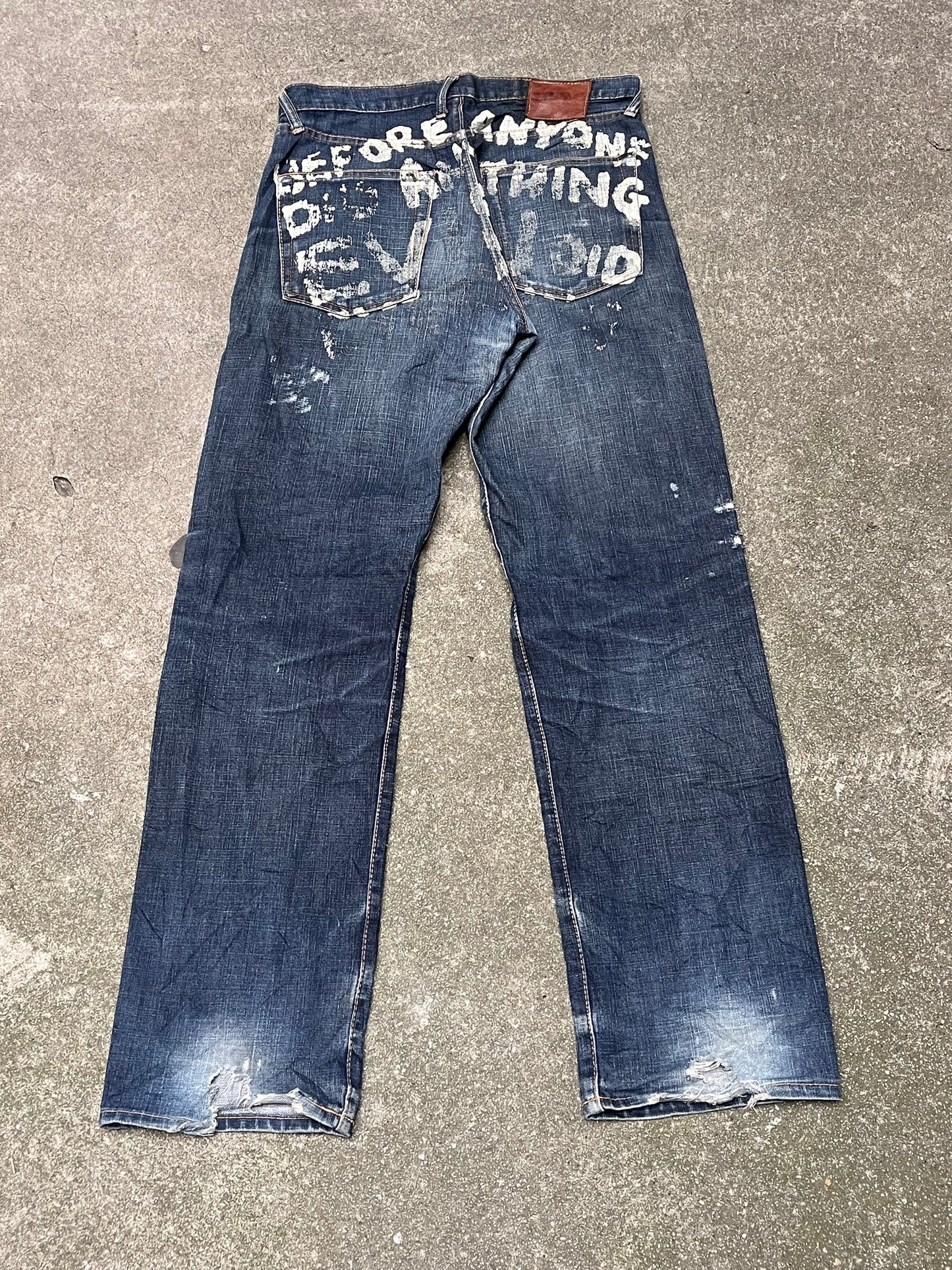 Evisu Text Baggy Jeans