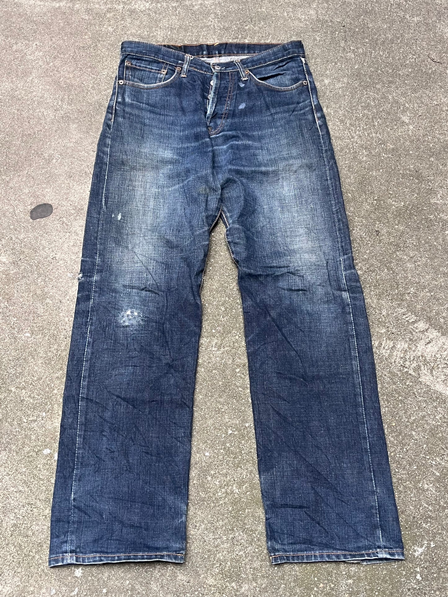 Evisu Text Baggy Jeans