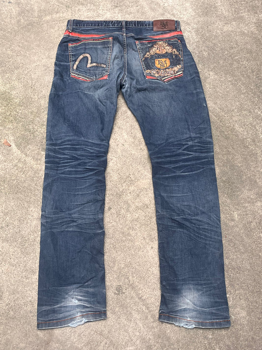 Evisu royal print jeans