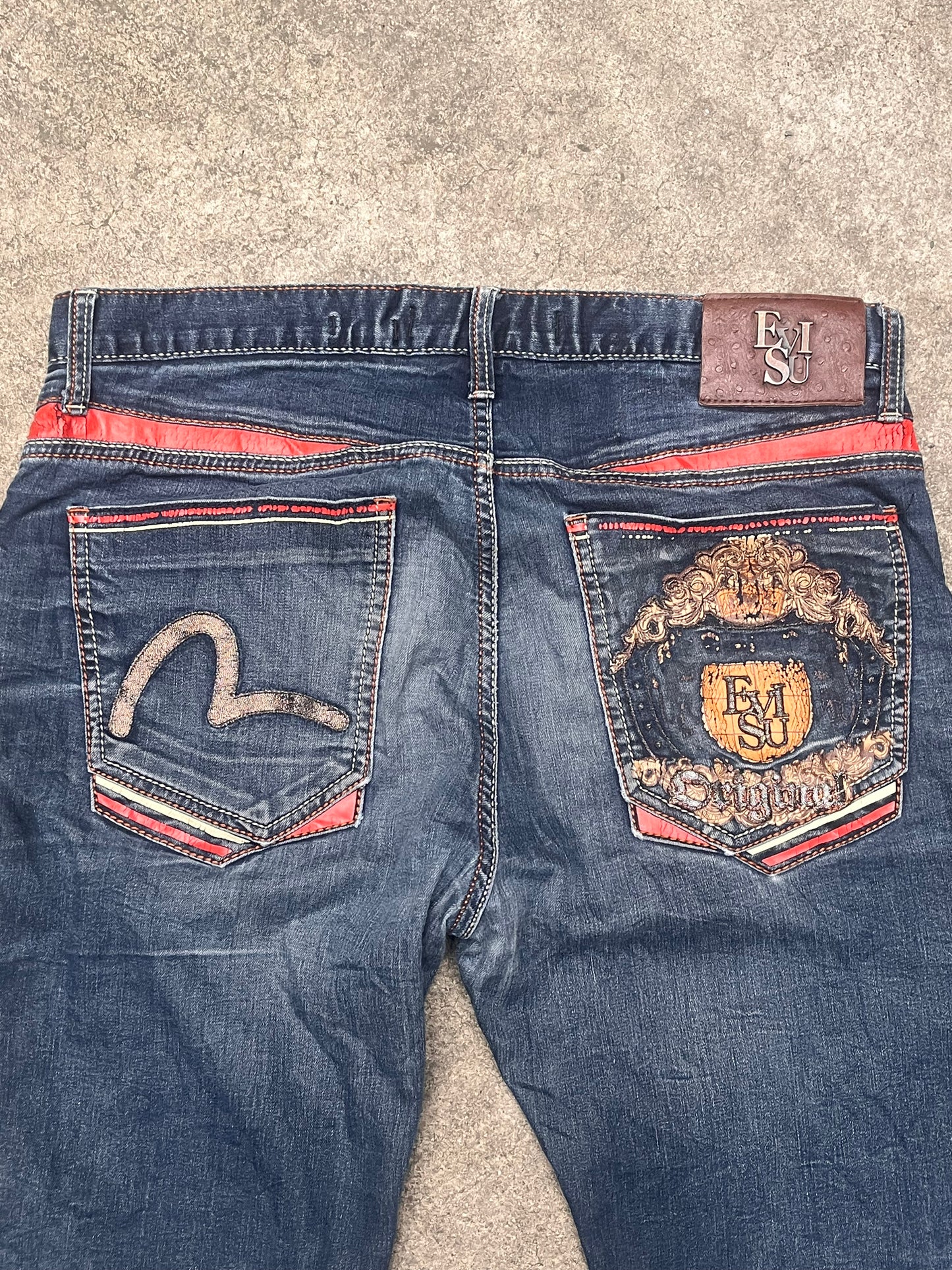 Evisu royal print jeans