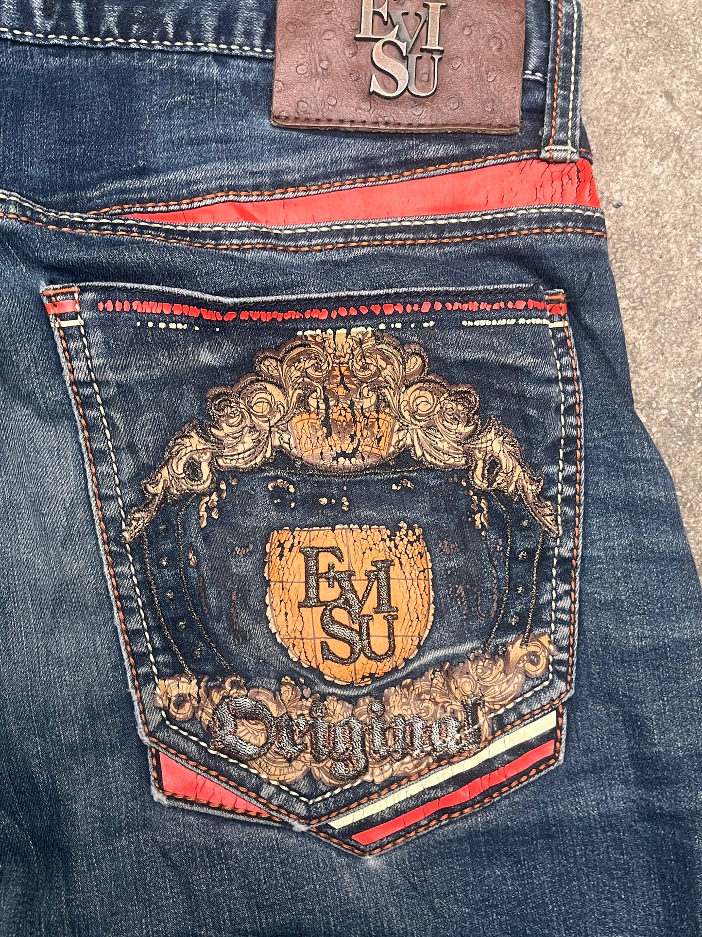 Evisu royal print jeans