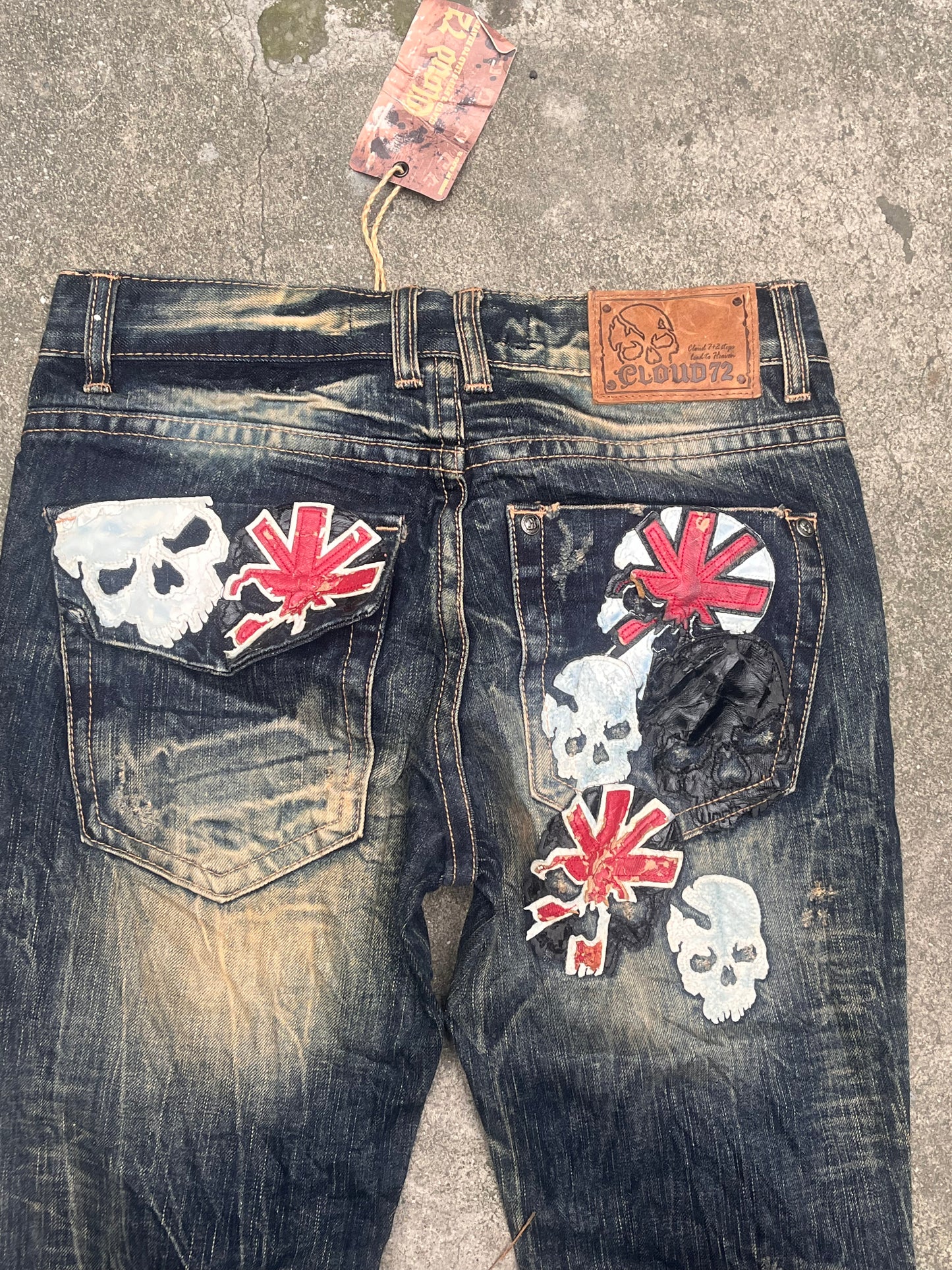 Cloud72 Archive flared skull jeans