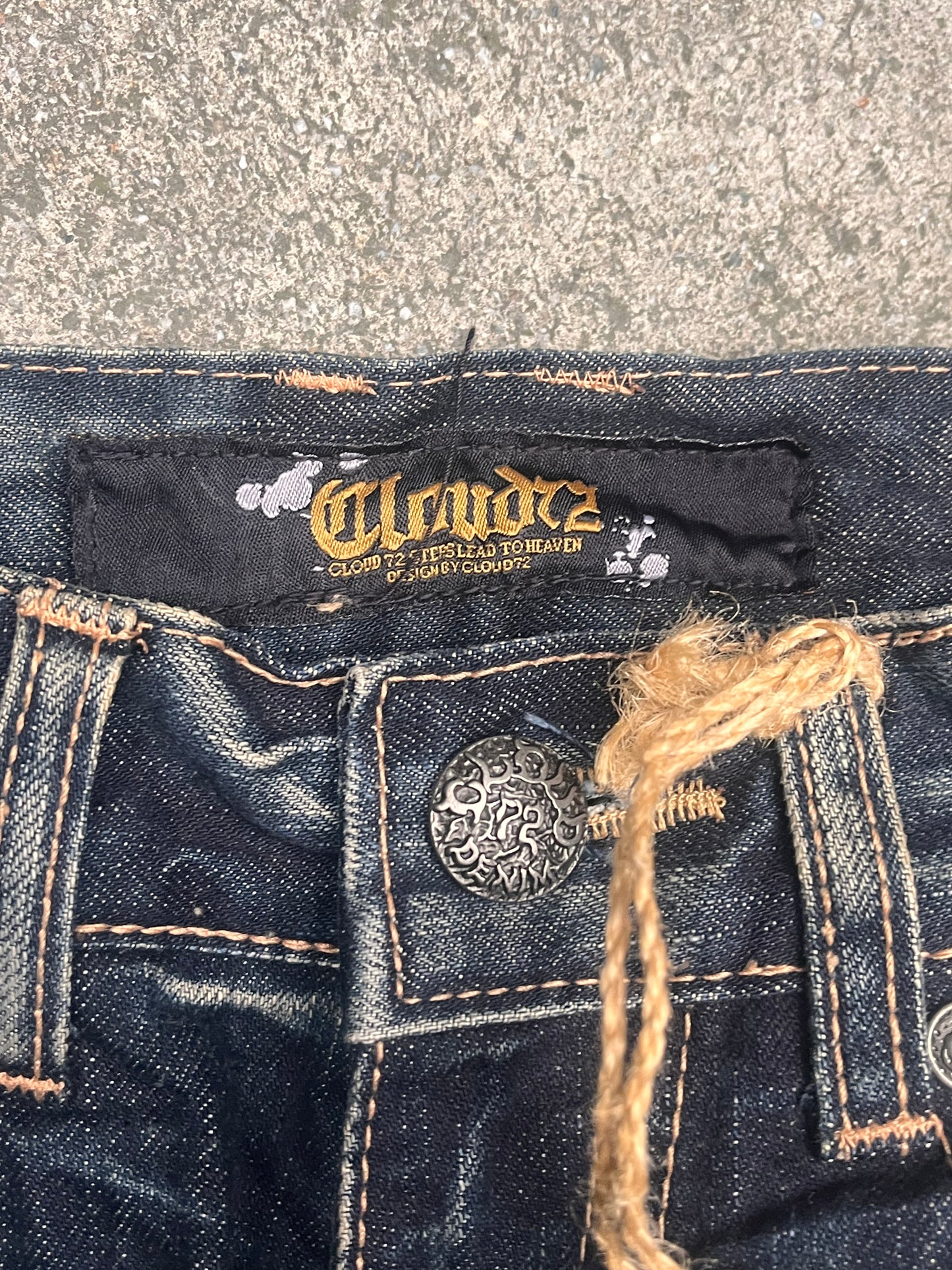 Cloud72 Archive flared skull jeans