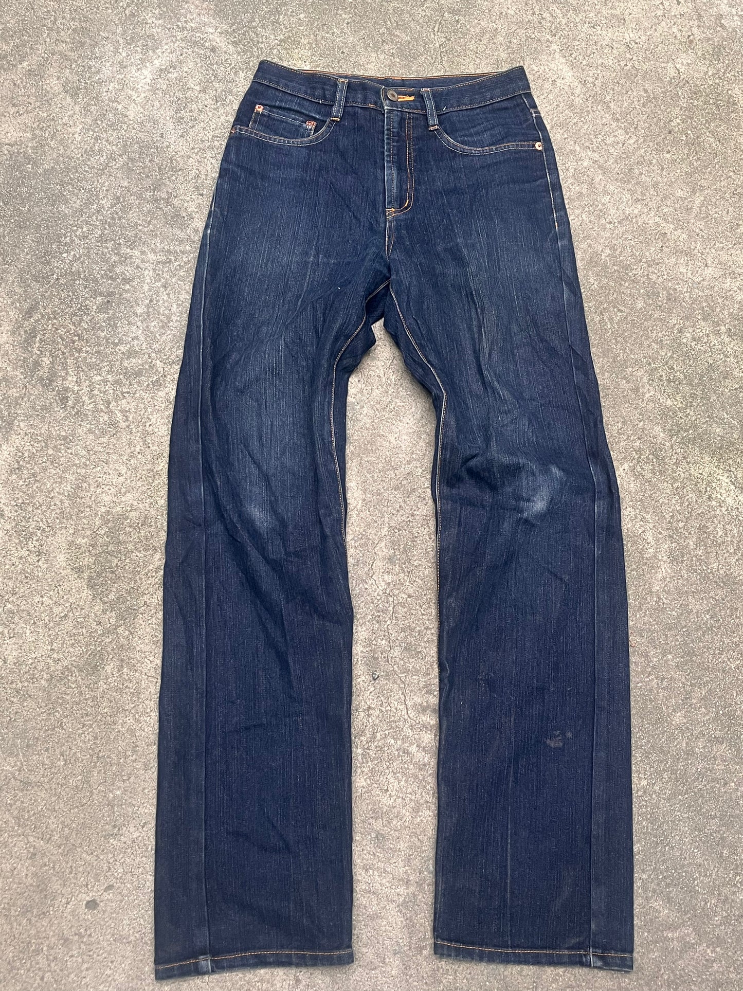 Oniarai flared red mask jeans