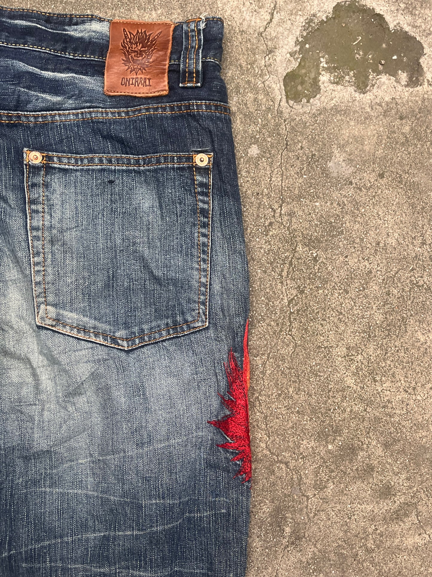 Baggy Oniarai Red Demon jeans