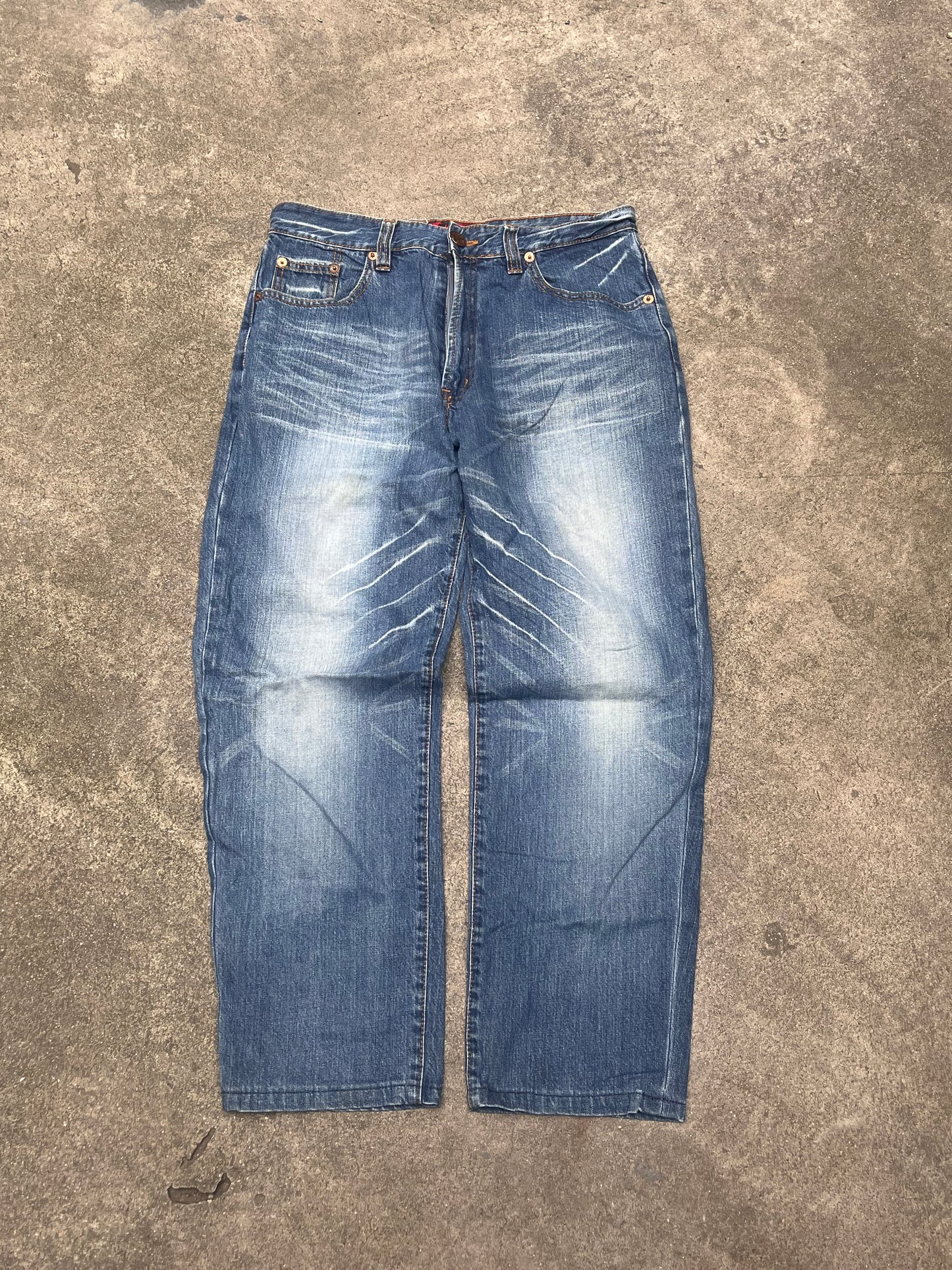 Super Wide and baggy oniarai demon jeans